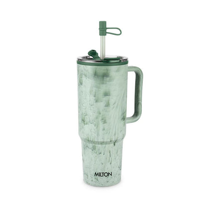 Milton Plastic Puris On the Go 1200 ML Tumbler with 2-in-1 Lid - 5