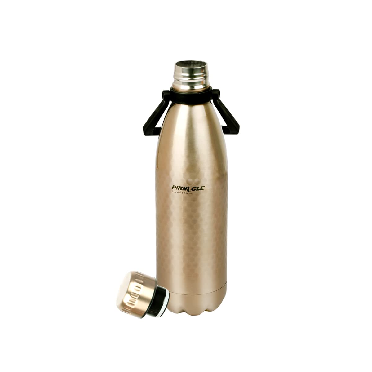 Pinnacle Pelican Stainless Steel Water Bottle | Insulated Steel Water Bottle 1 Litre |BPA Free| 24hrs Cold & Hot Water Bottle | Water Bottle for Kids & Adults | School, Office & Gym water bottle | Gold Visit the Pinnacle Store