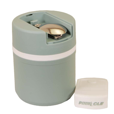 Pinnacle Pogo Matt Premium Stainless Steel Insulated Lunch Pot with Folding Spoon | 400 ML