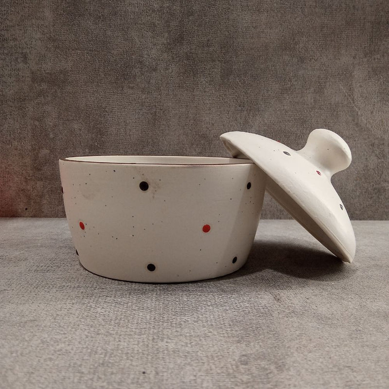 Rasoishop Ceramic 300 ML Butter Pot - 3