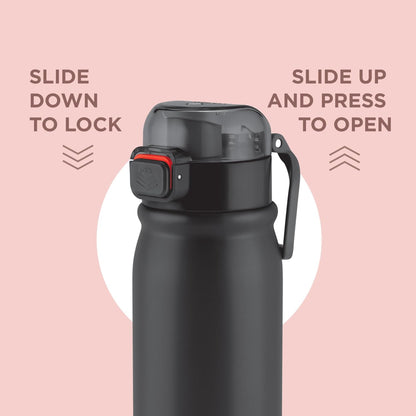 Milton Reva Stainless Steel Water Bottle with Twin Lid - 13