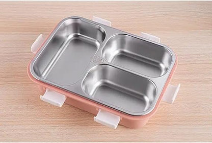 Rasoishop SS Lunch Box Bento Box - Chopstick with spoon 750 ml - DEO10196
