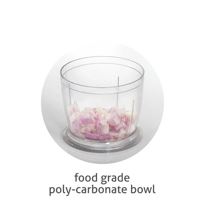 Glen 200 Watts Mini Fruit & Vegetable Electric Chopper with 400 ML Bowl - 5