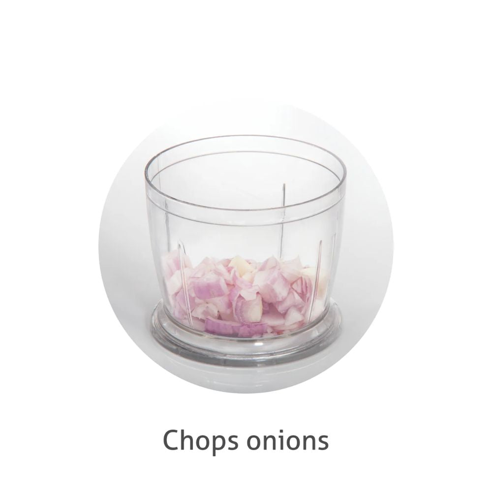 Glen 200 Watts Mini Fruit & Vegetable Electric Chopper with 400 ML Bowl - 4