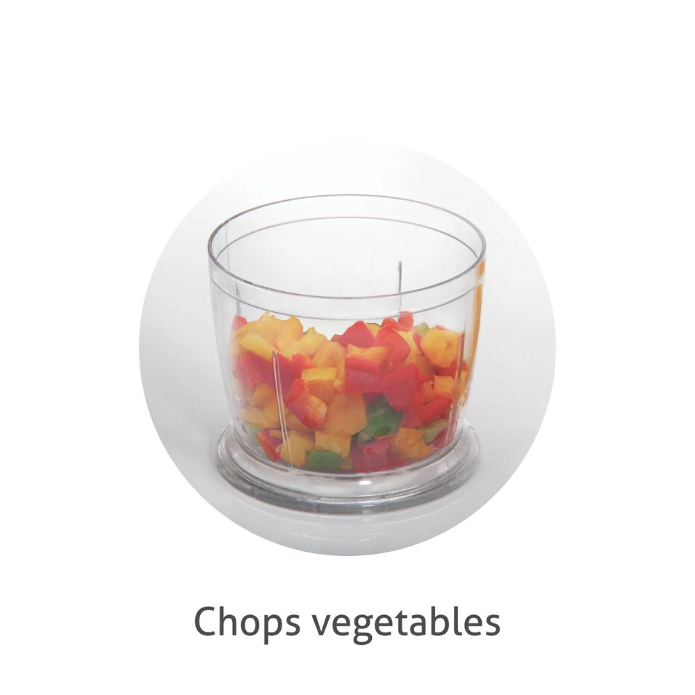 Glen 200 Watts Mini Fruit & Vegetable Electric Chopper with 400 ML Bowl - 3