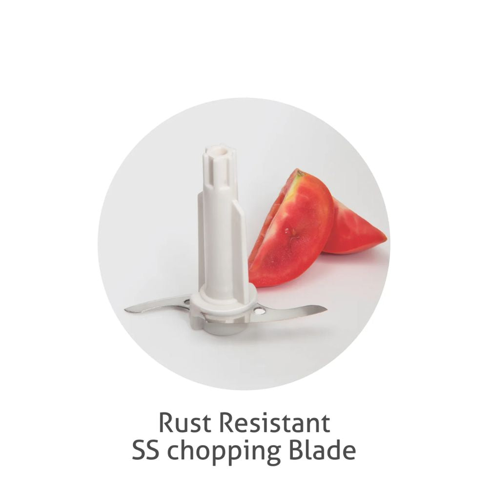 Glen 200 Watts Mini Fruit & Vegetable Electric Chopper with 400 ML Bowl - 2