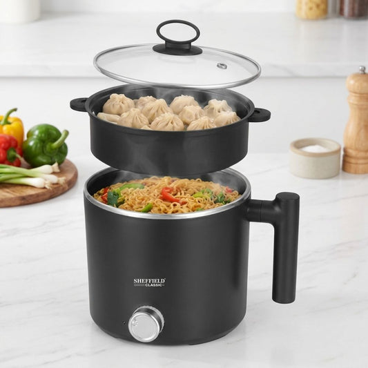 Softel Sheffield Classic 600 Watts 1.5 Litre Multipurpose Electric Kettle with Steamer - 1
