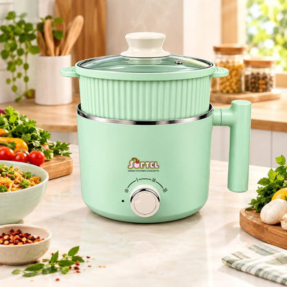 Softel Classic 600 Watts 1.5 Litre Multipurpose Electric Kettle with Steamer - 1