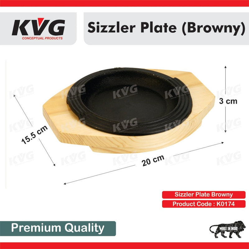 KVG Browny Small Sizzler Plate - 2