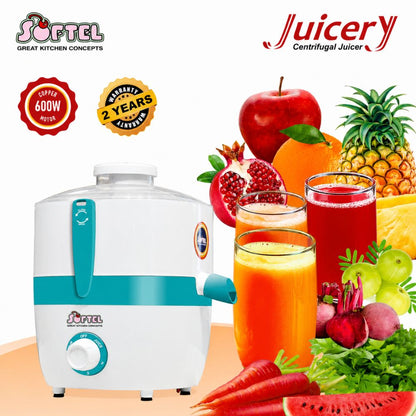 Softel Centrifugal Sr. 600 Watts Juicer - ताजा रस बनवा | फळ आणि भाजीपाला ज्यूसर