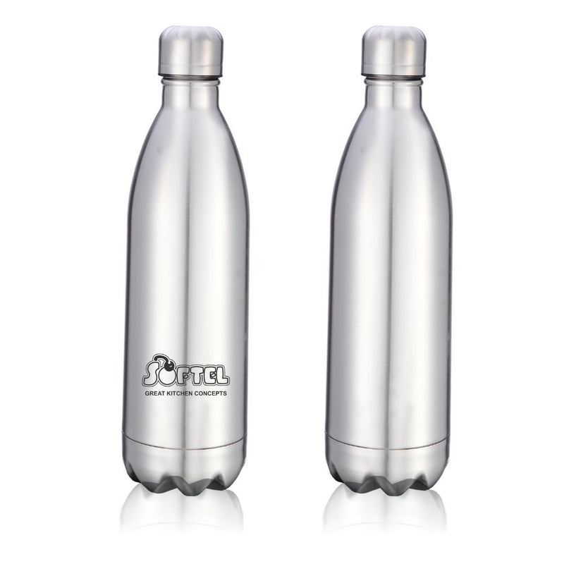 Softel Stainless Steel 1000 ML Vacuum Bottle - 2
