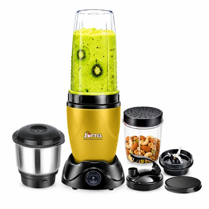 Softel Nutri Blender 400 Watts Mixer Grinder with 2 Multipurpose Jars | Chutney Jar | 100% Full Copper Motor