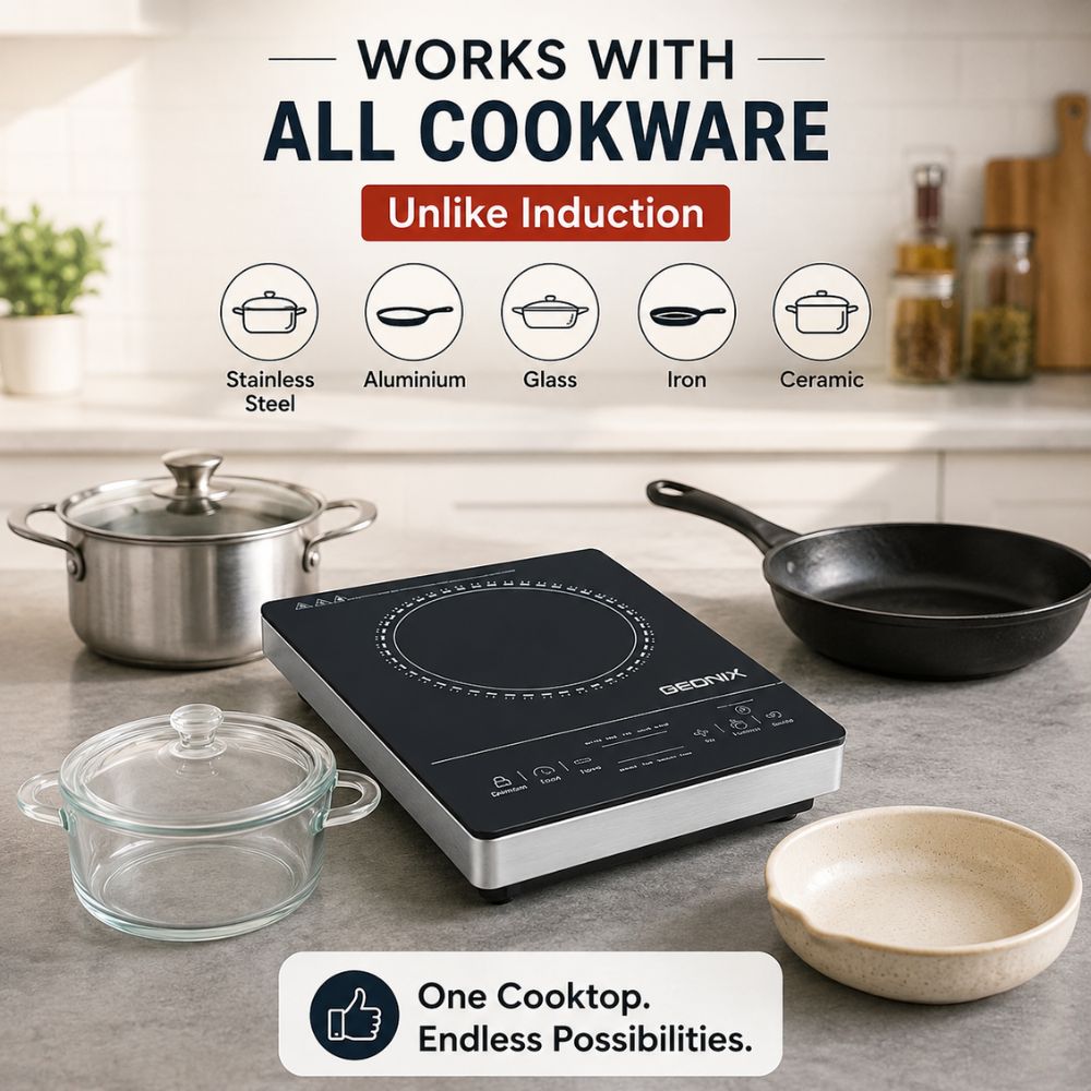 Softel - BEDIYA Insta Stove 2000 Watts Infrared Cooktop - 3