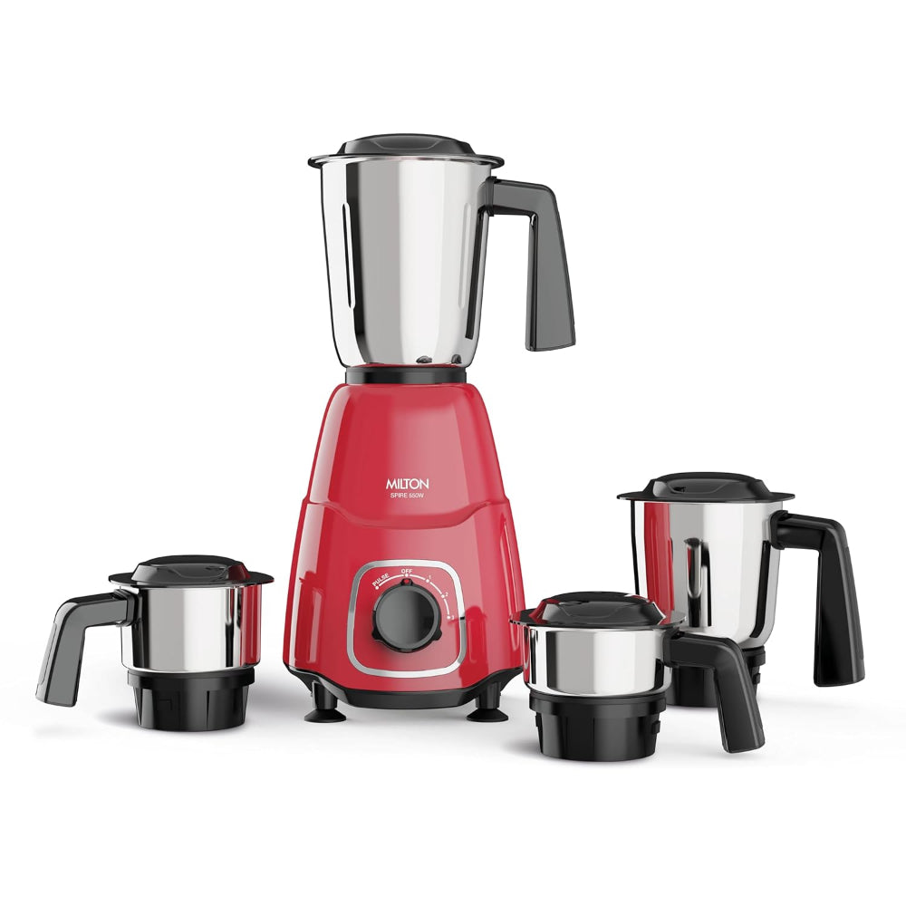 Milton Spire 550 Watts Mixer Grinder with 4 Jars - 1
