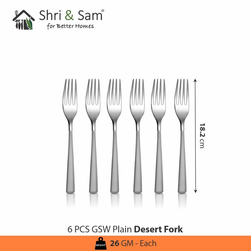 Shri & Sam GSW Plain Desert Fork Set of 6