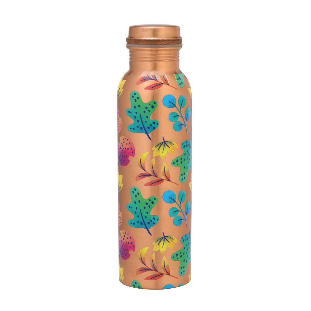 Lacoppera Copper 3D Mist Texture Printed 900 ML Water Bottle - 2