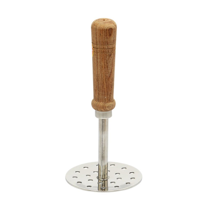 Toral Wooden Handle Stainless Steel Masher - 1