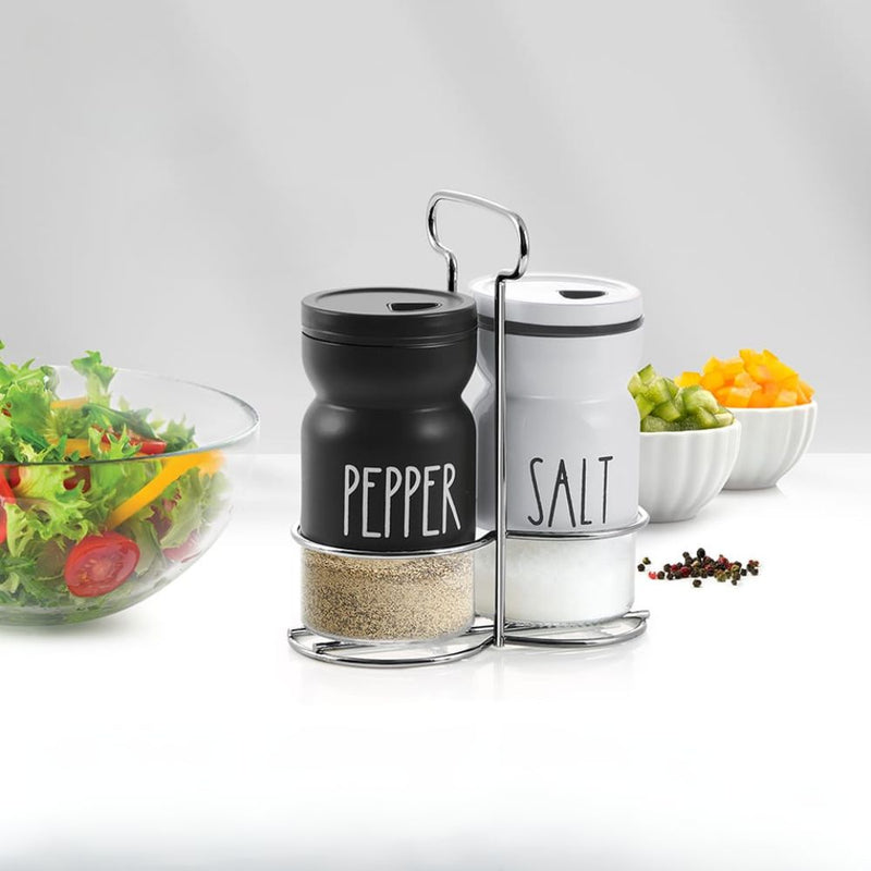 Treo Zesty Salt N Pepper Jar Set with Stand - 1