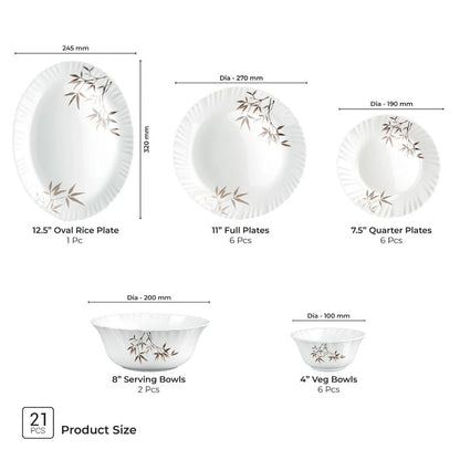 Treo Aurelia Collection Opalware Dinner Set - 23