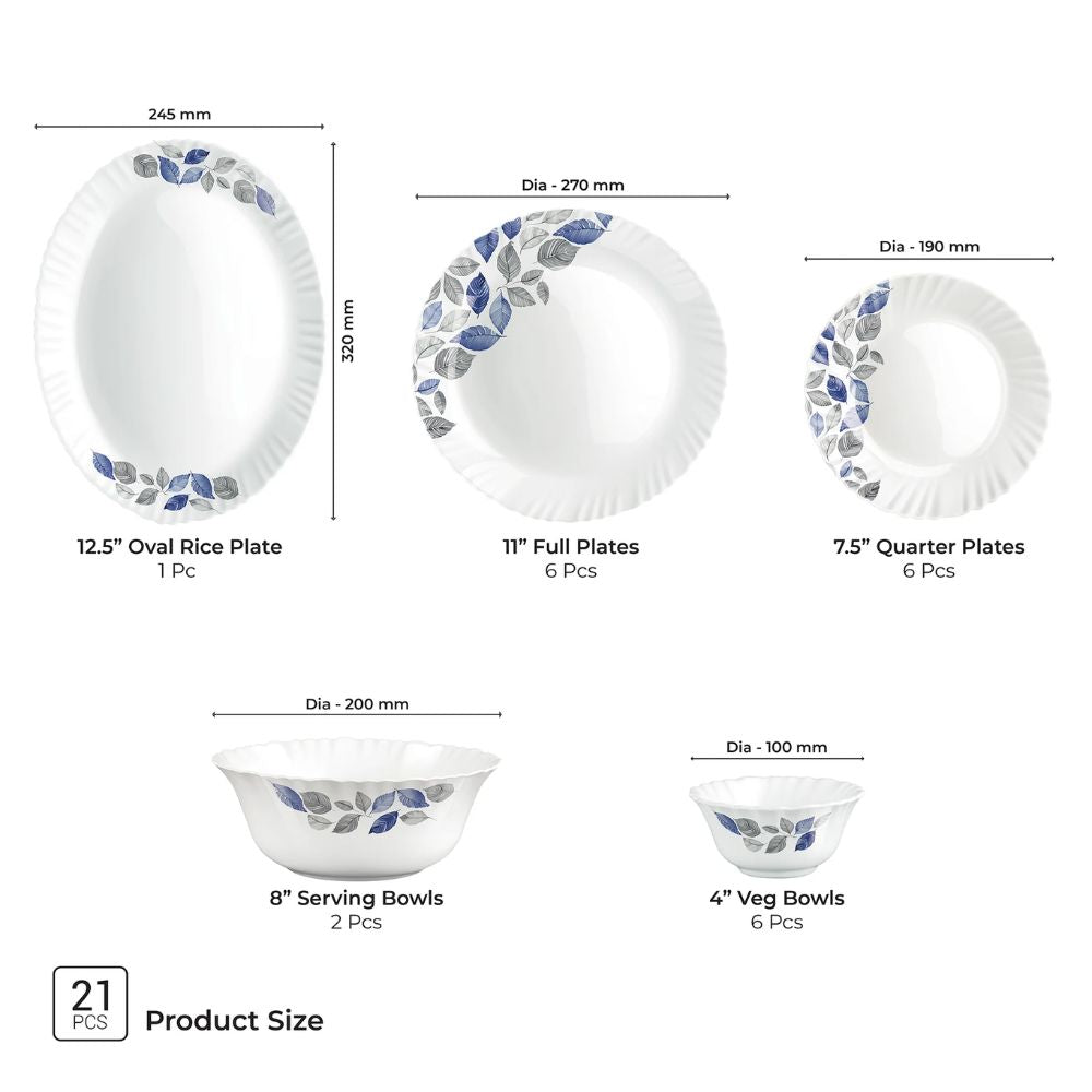 Treo Aurelia Collection Opalware Dinner Set - 26