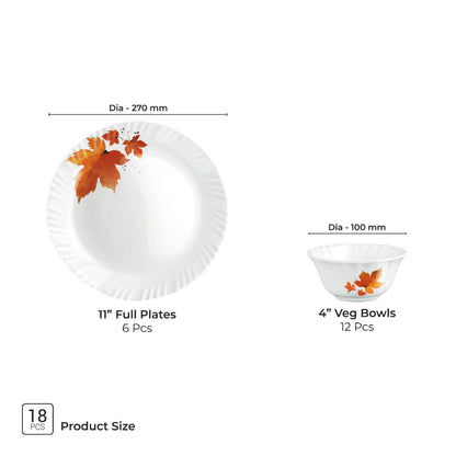 Treo Aurelia Collection Mapelle Series Opalware Dinner Set - 5