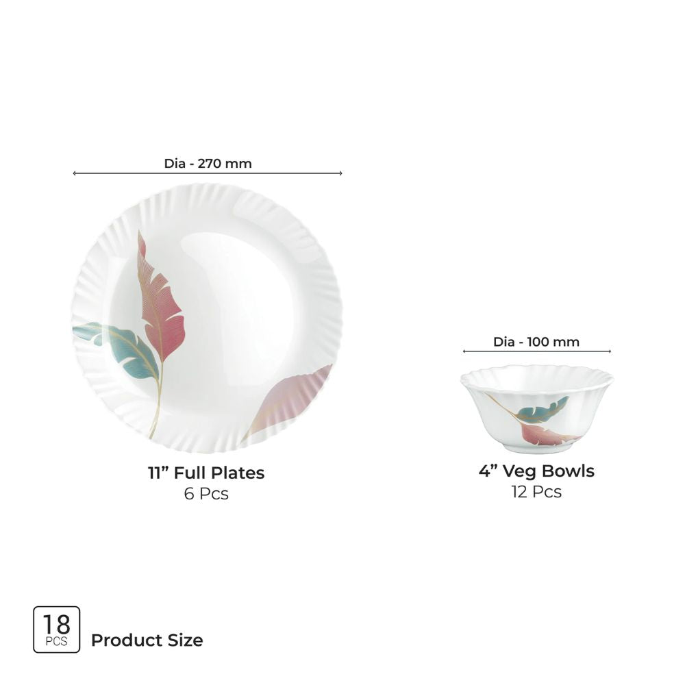 Treo Aurelia Collection Opalware Dinner Set - 11