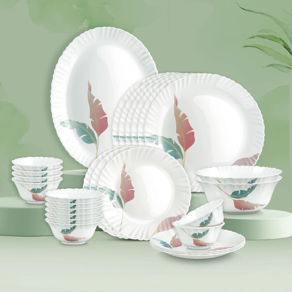 Treo Aurelia Collection Opalware Dinner Set with Soup Bowl - 13