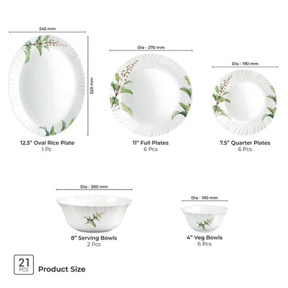 Treo Aurelia Collection Opalware Dinner Set - 32