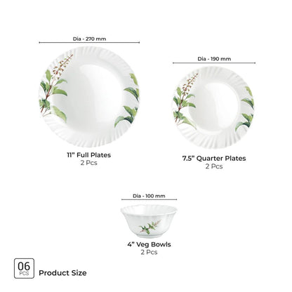 Treo Aurelia Collection Opalware Dinner Set - 27