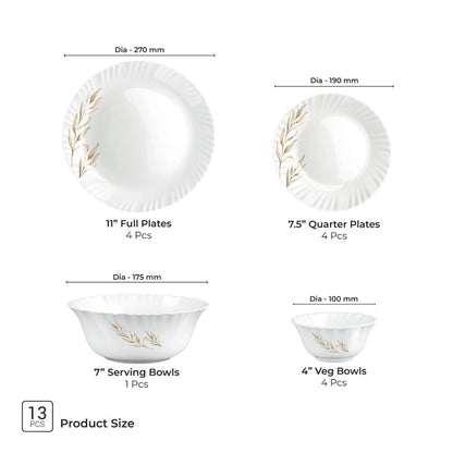 Treo Aurelia Collection Opalware Dinner Set - 18
