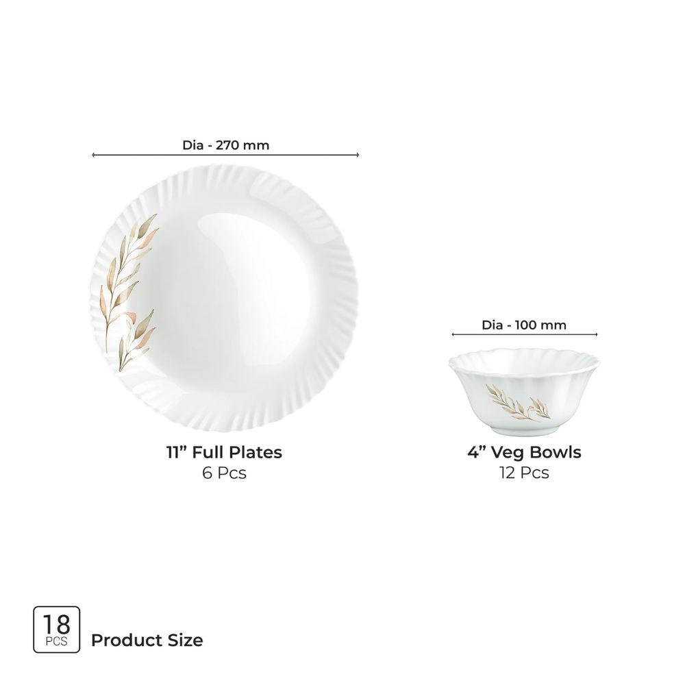 Treo Aurelia Collection Opalware Dinner Set - 17