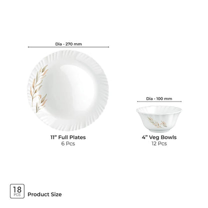 Treo Aurelia Collection Opalware Dinner Set - 17