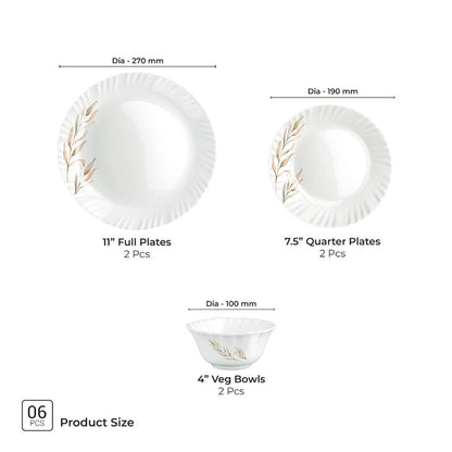 Treo Aurelia Collection Opalware Dinner Set - 17