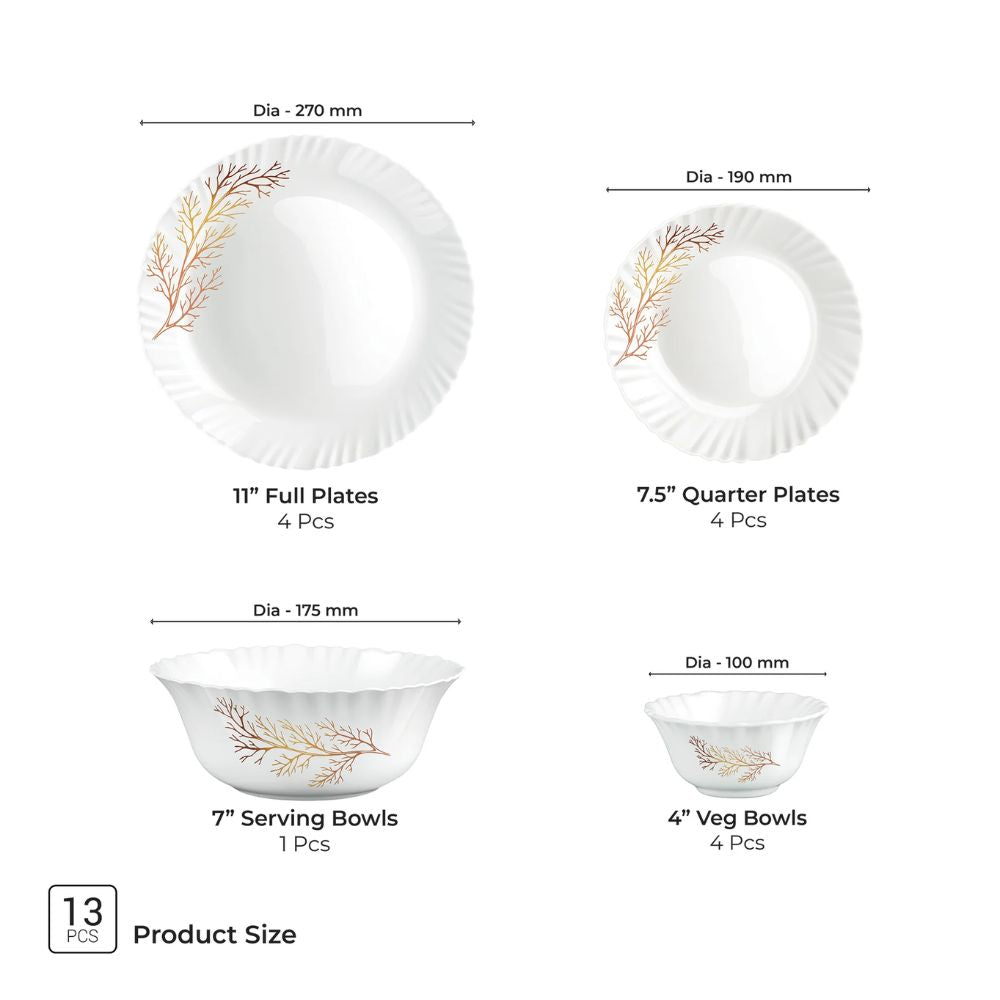 Treo Aurelia Collection Opalware Dinner Set - 27