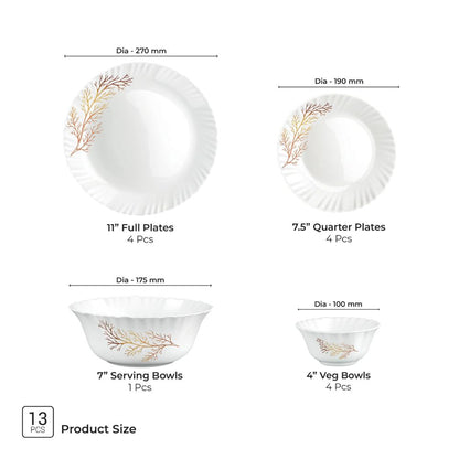 Treo Aurelia Collection Opalware Dinner Set - 27