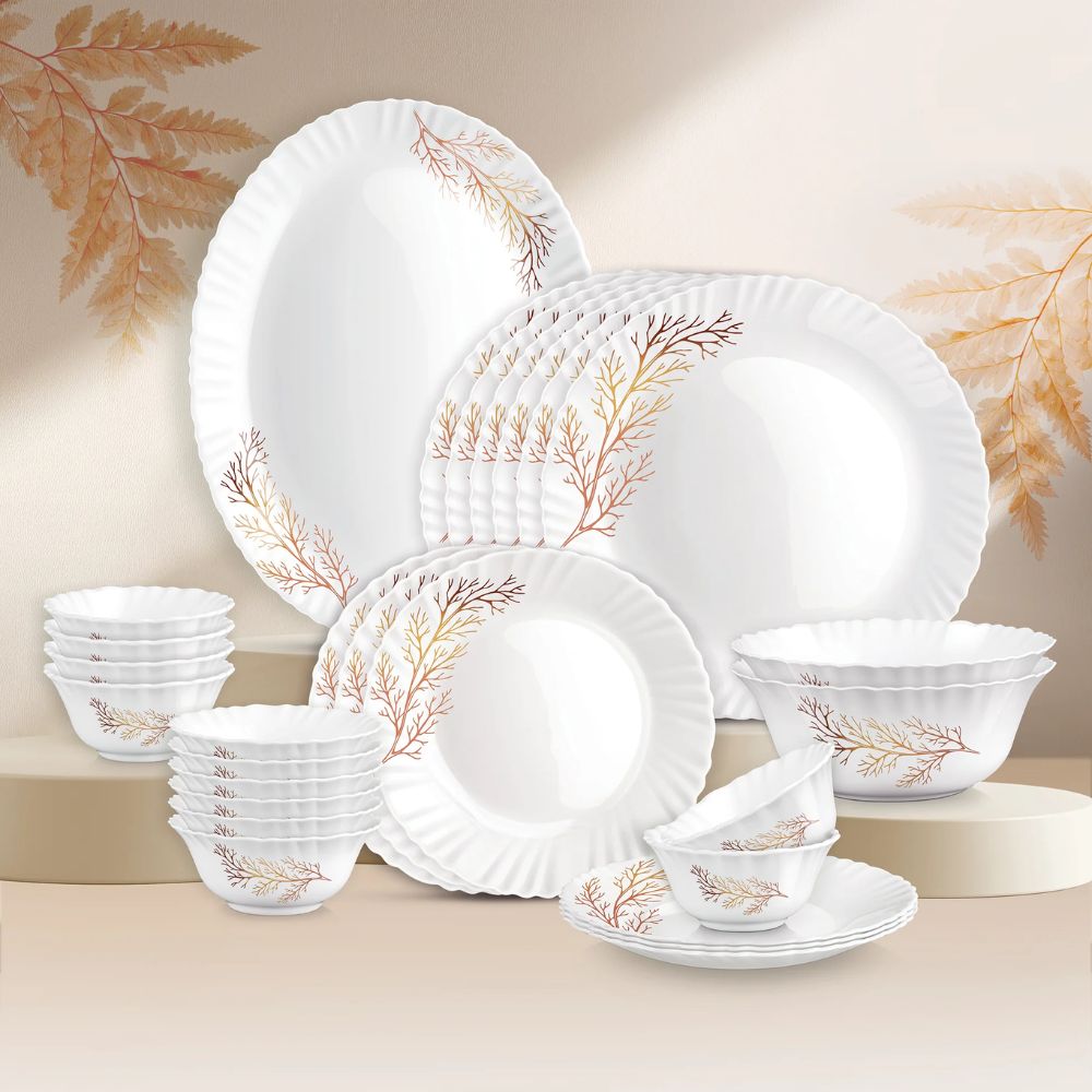 Treo Aurelia Collection Opalware Dinner Set with Soup Bowl - 28