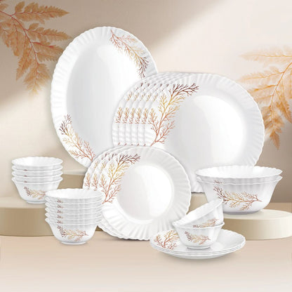 Treo Aurelia Collection Opalware Dinner Set with Soup Bowl - 28