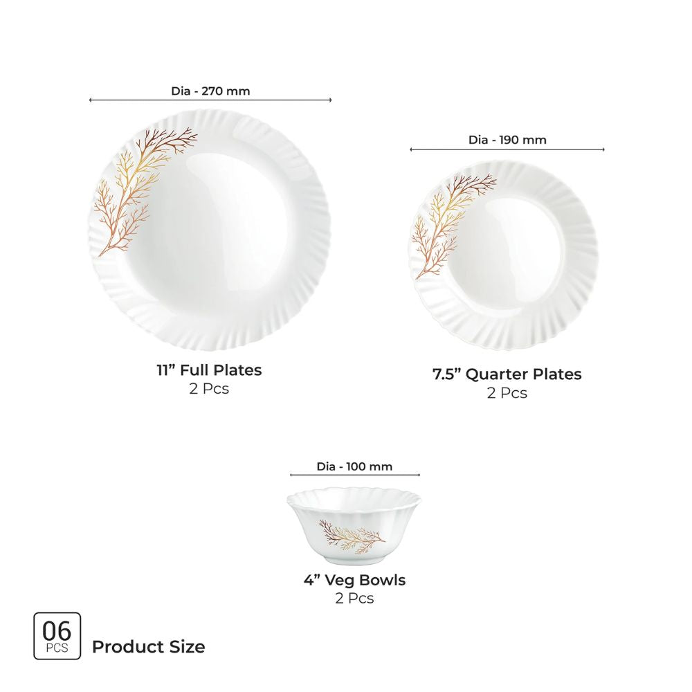 Treo Aurelia Collection Opalware Dinner Set - 30