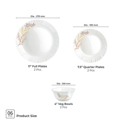 Treo Aurelia Collection Opalware Dinner Set - 30