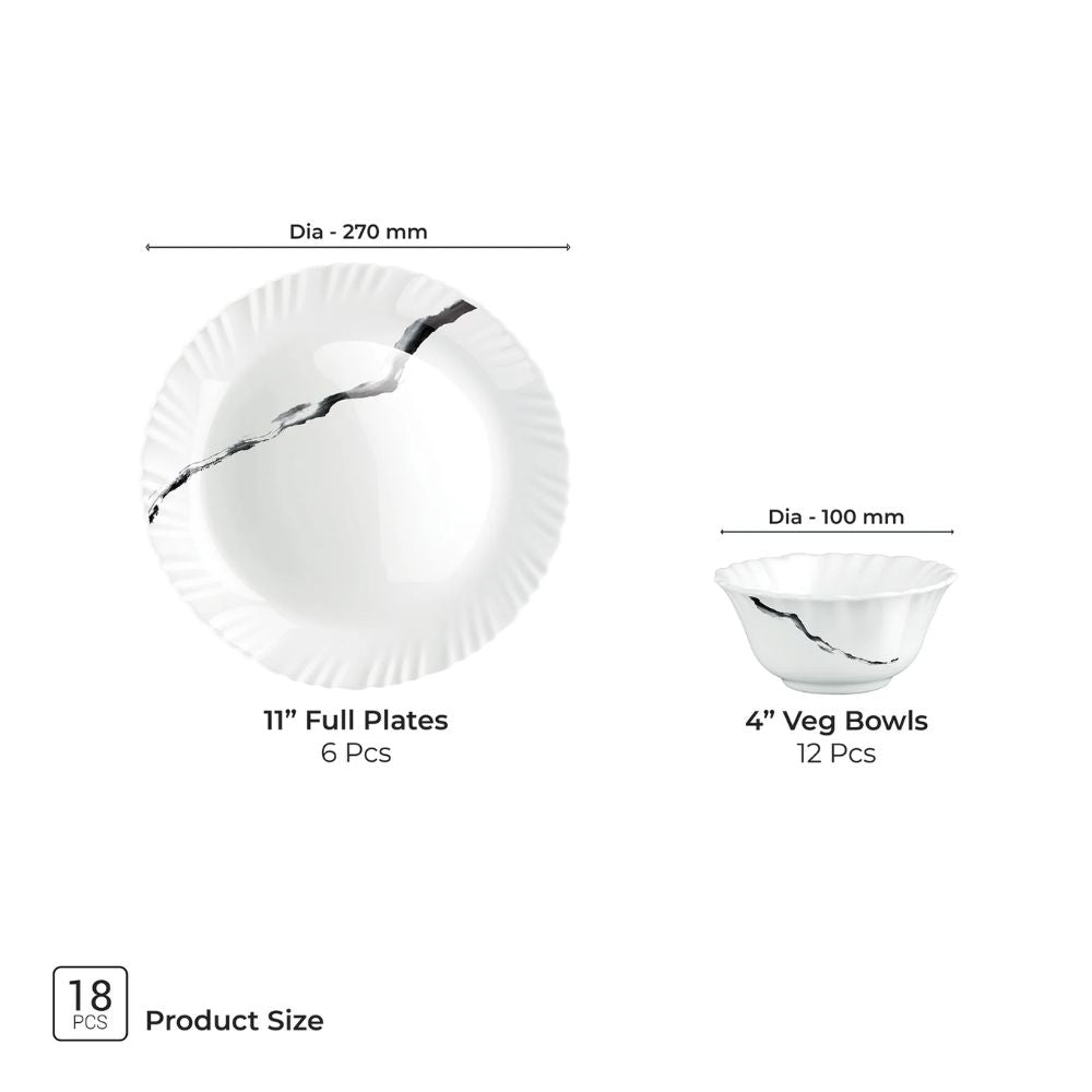 Treo Aurelia Collection Opalware Dinner Set - 14