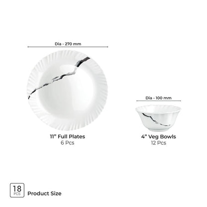 Treo Aurelia Collection Opalware Dinner Set - 14