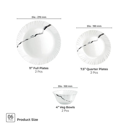 Treo Aurelia Collection Opalware Dinner Set - 15