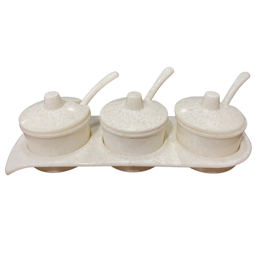Terraware Melamine Pickle Set with Tray - 3