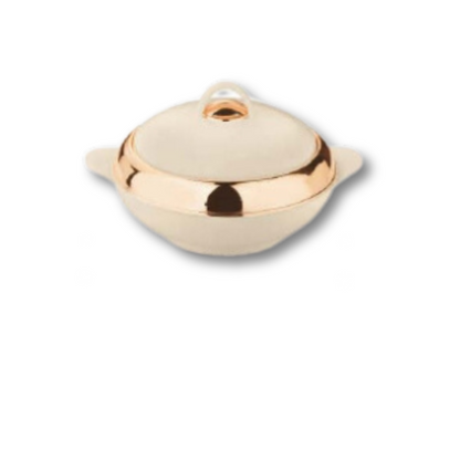 Asian Lotus Chrome Non Deluxe Insulated Casserole - 3