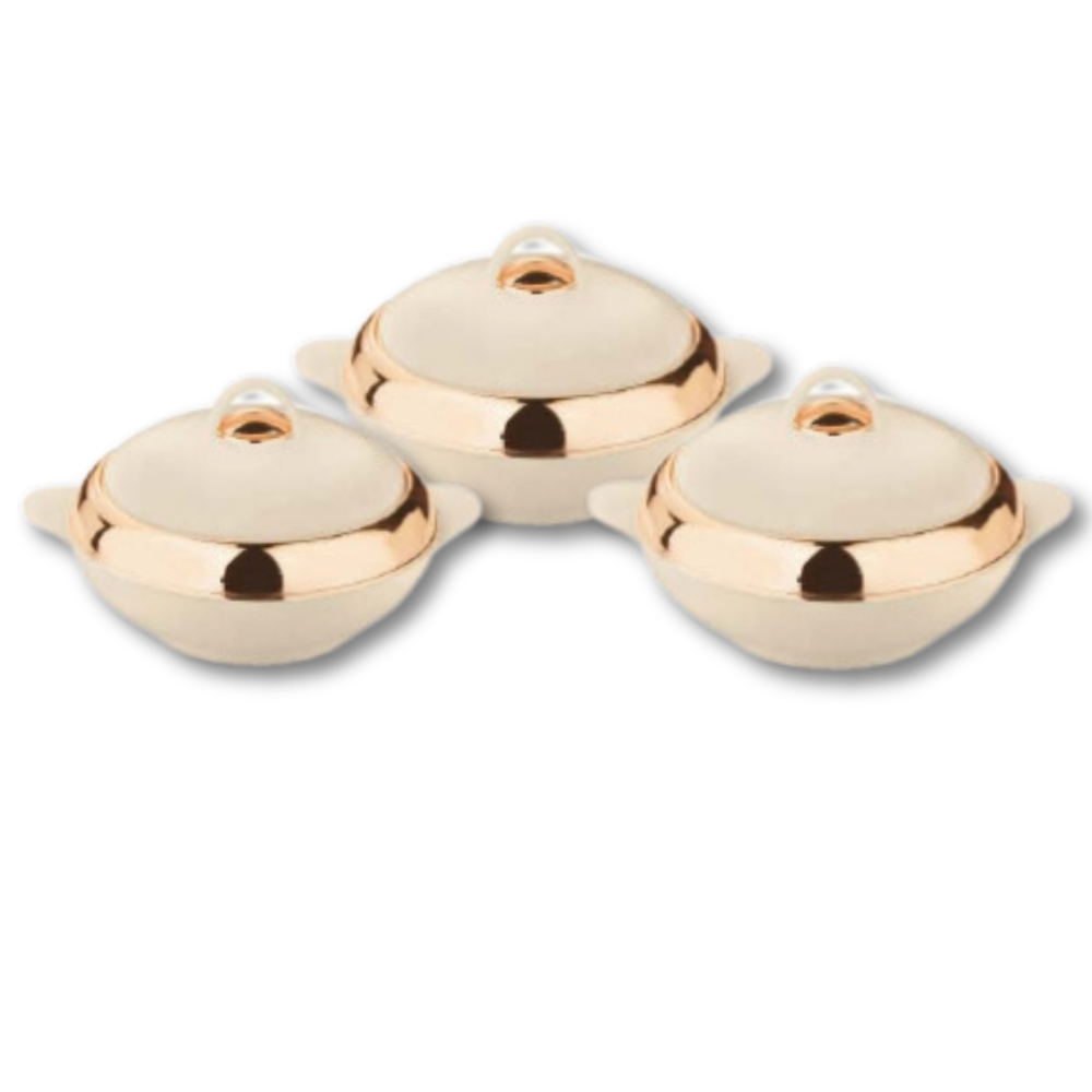 Asian Lotus Chrome Non Deluxe Insulated Casserole - 2