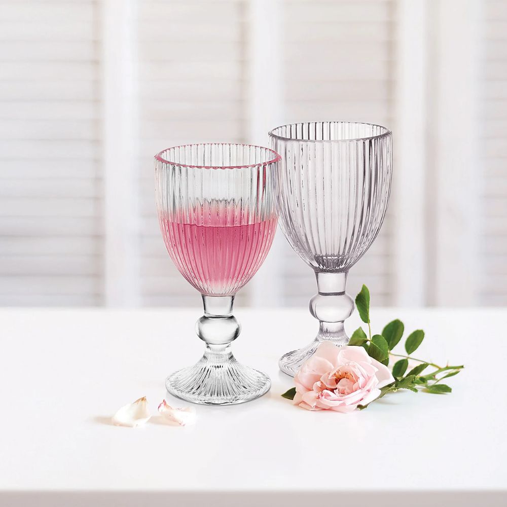 Treo Victoria 65 ML Goblet Glass Set | Transparent | Set of 6 Pcs