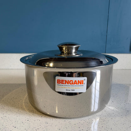 Bengani Stainless Steel HotPot Casserole | Silver | 1 Pc
