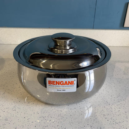 Bengani Stainless Steel HotPot Casserole | Silver | 1 Pc