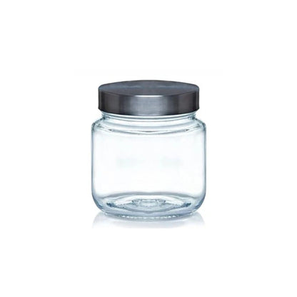 Yera Steelex Storage Round Jar with Steel Cap - 2