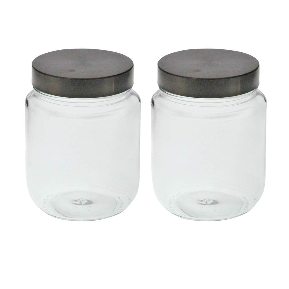 Yera Steelex 750 ML Storage Round Jar with Steel Cap - 1